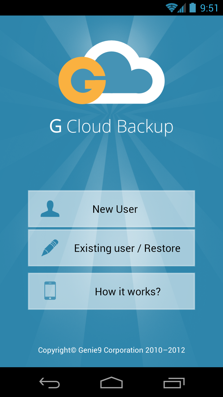 Genie 9 G Cloud Backup