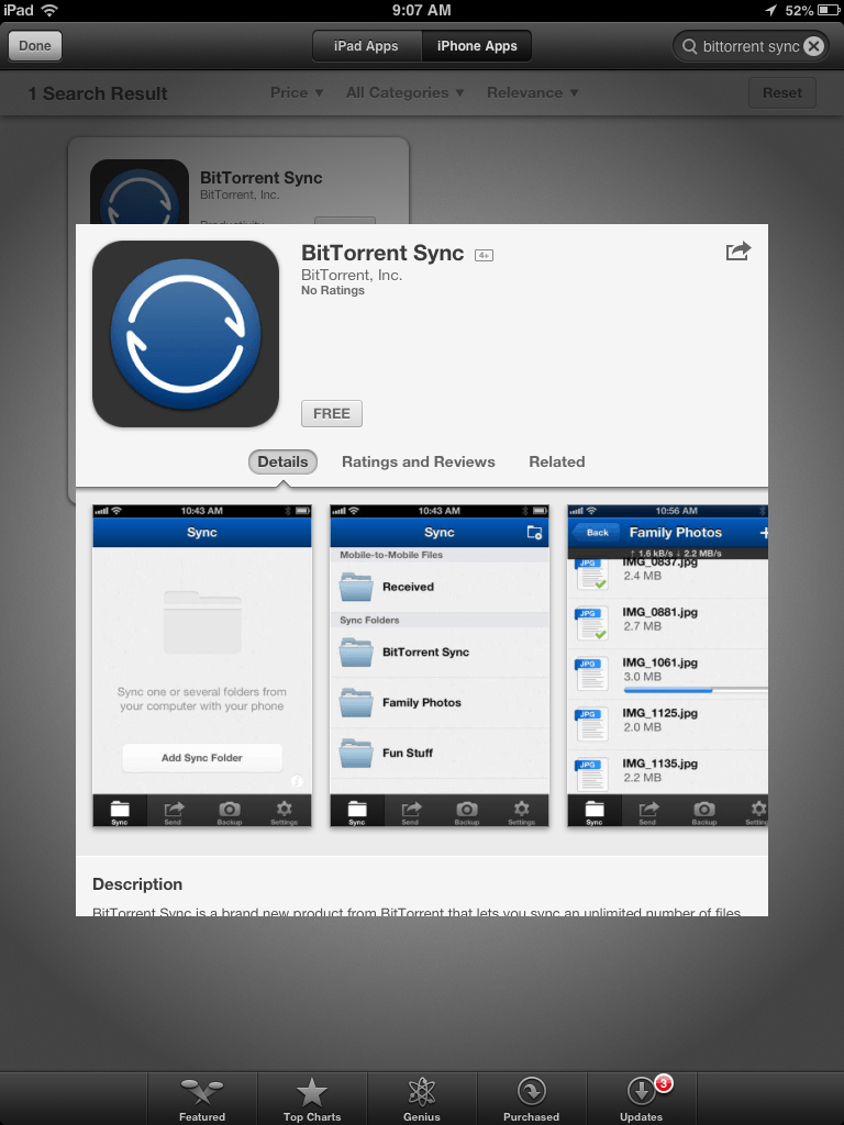BitTorrent Sync iOS App Released