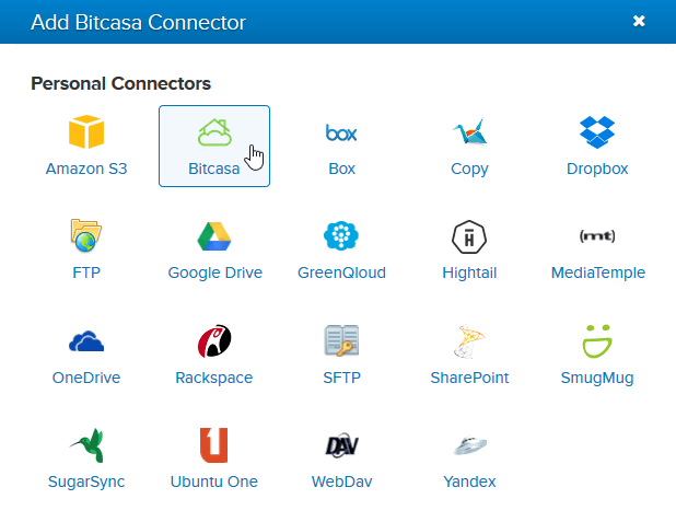 Bitcasa Connector