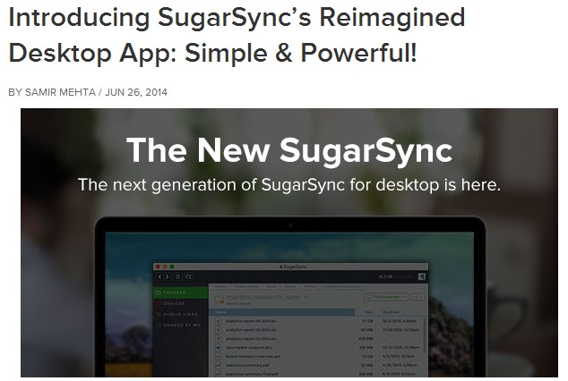 SugarSync Reimagined