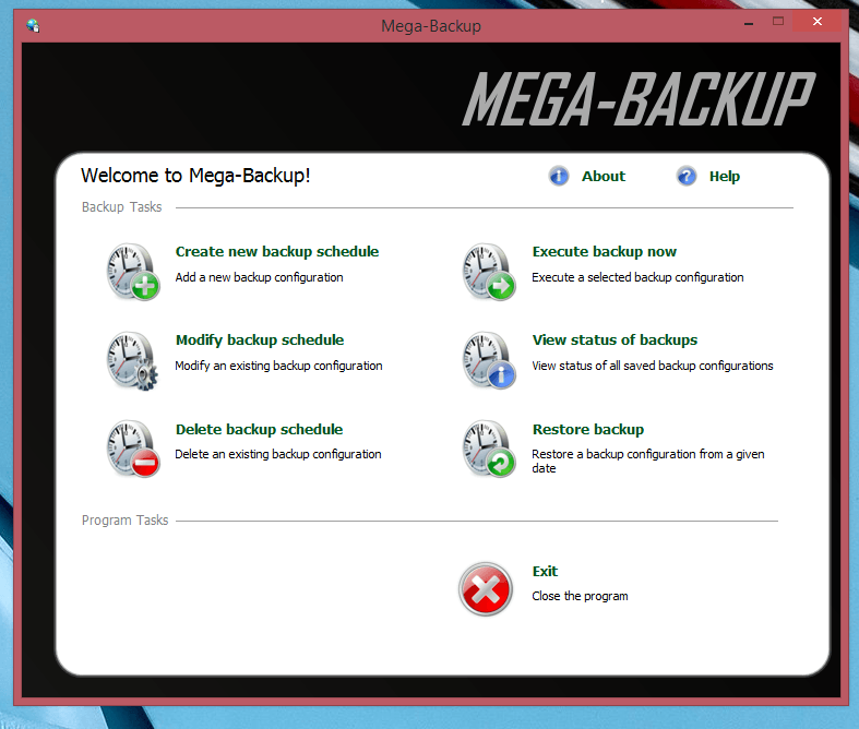 mega-backup