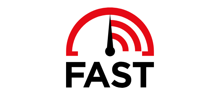 bandwidth test - Fast.com logo